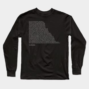Cory Doctorow Quotes Long Sleeve T-Shirt